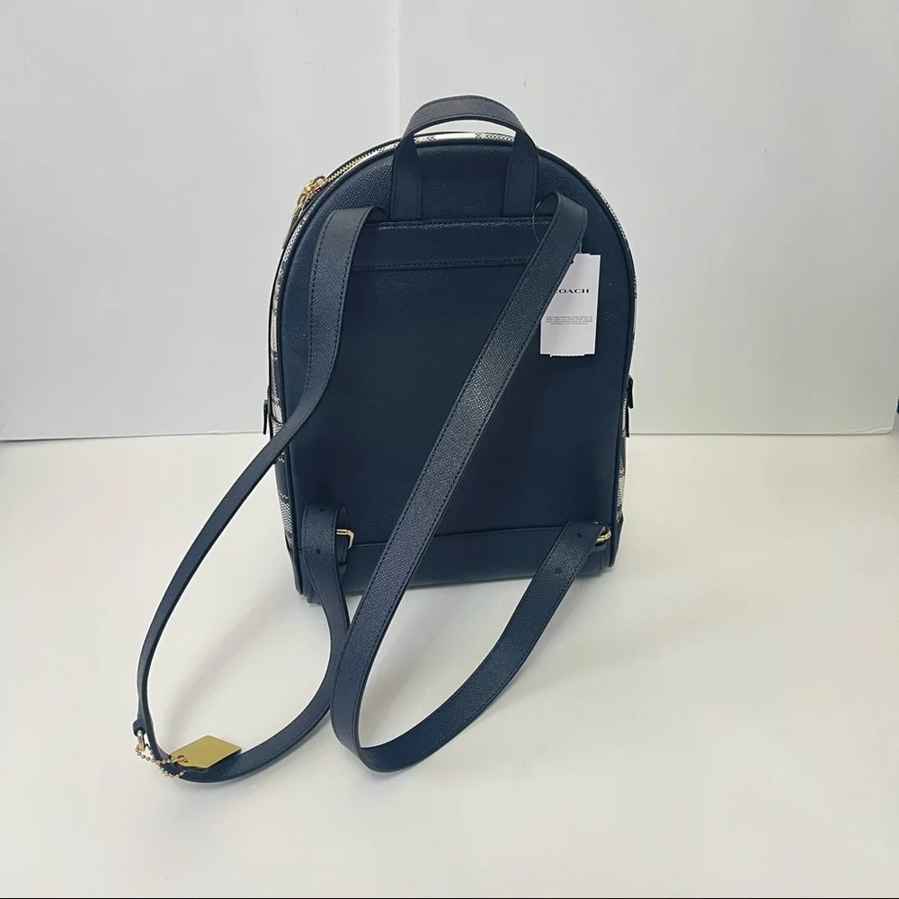 Lot / Set Of 3 Coach Plaid Pieces / Backpack, Crossbody & Wristlet/ New With Tag - Picture 11 of 16